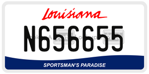 N656655  license plate in LA