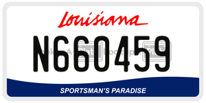N660459 license plate in Louisiana