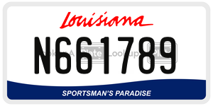 N661789  license plate in LA