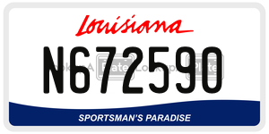 N672590  license plate in LA