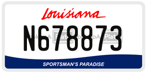 N678873  license plate in LA
