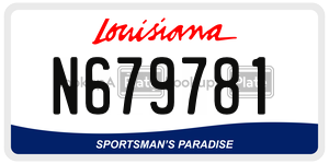 N679781  license plate in LA
