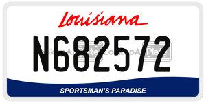 N682572  license plate in LA