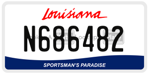 N686482  license plate in LA