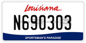 N690303  license plate in LA