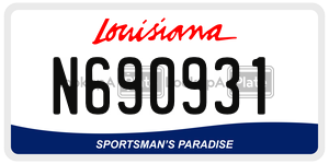 N690931  license plate in LA
