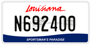 N692400  license plate in LA