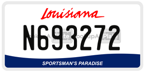 N693272  license plate in LA