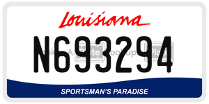 N693294  license plate in LA