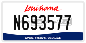 N693577  license plate in LA