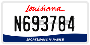 N693784  license plate in LA