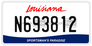 N693812  license plate in LA