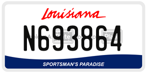 N693864  license plate in LA