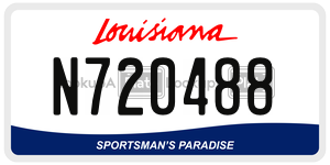N720488  license plate in LA