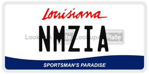 NMZIA  license plate in LA