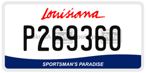 P269360  license plate in LA