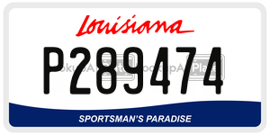P289474  license plate in LA