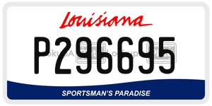 P296695  license plate in LA