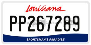 PP267289  license plate in LA