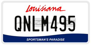 QNLM495  license plate in LA