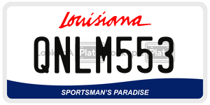 QNLM553  license plate in LA
