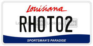 RHOTO2  license plate in LA