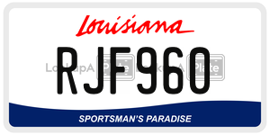 RJF960  license plate in LA