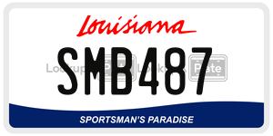 SMB487  license plate in LA