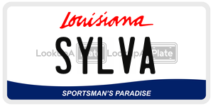 SYLVA  license plate in LA