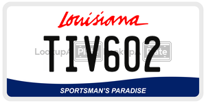 TIV602  license plate in LA