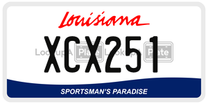 XCX251  license plate in LA