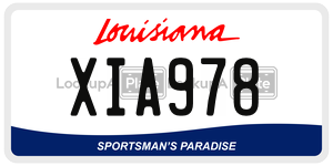 XIA978  license plate in LA