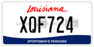 XQF724  license plate in LA