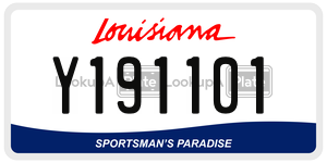 Y191101  license plate in LA