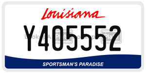 Y405552  license plate in LA