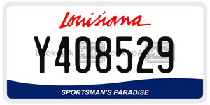 Y408529  license plate in LA