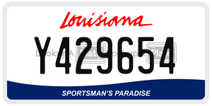 Y429654  license plate in LA