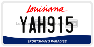 YAH915  license plate in LA