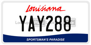 YAY288  license plate in LA