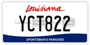 YCT822  license plate in LA