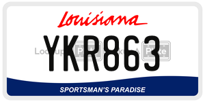 YKR863  license plate in LA