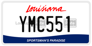 YMC551  license plate in LA