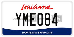 YME084  license plate in LA