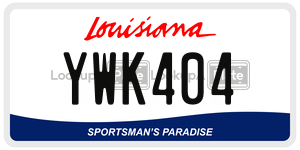 YWK404  license plate in LA