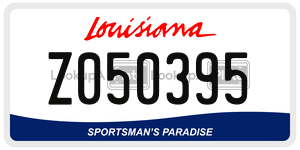 Z050395  license plate in LA
