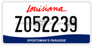 Z052239  license plate in LA