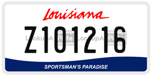 Z101216  license plate in LA