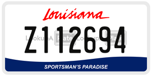 Z112694  license plate in LA