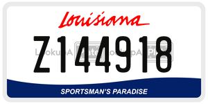 Z144918  license plate in LA
