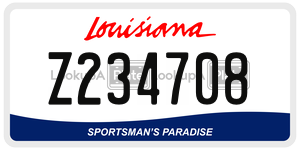 Z234708  license plate in LA